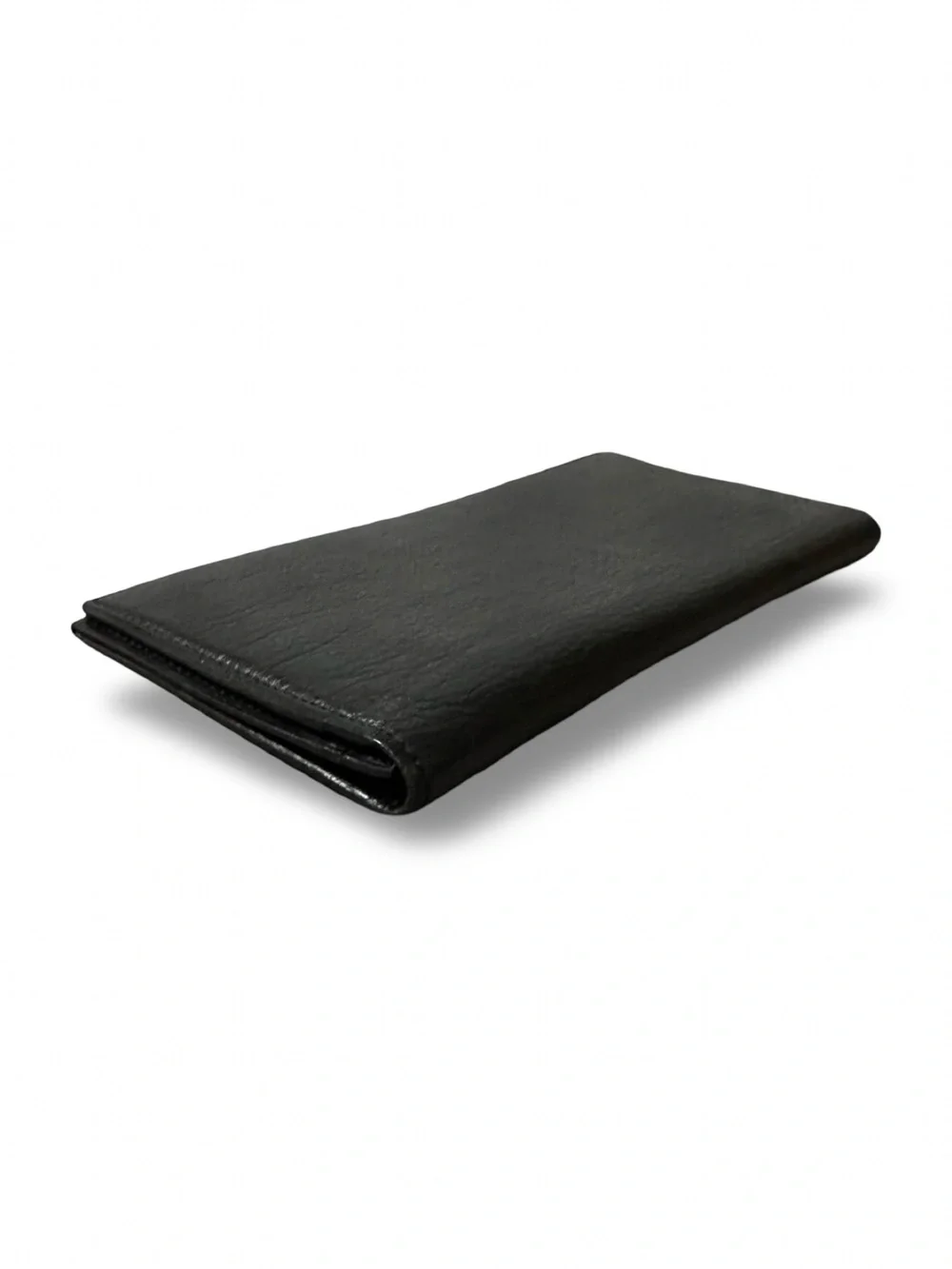 OLD WAY Genuine Black Pebbled Leather Long Continental Wallet - Excellent Condit